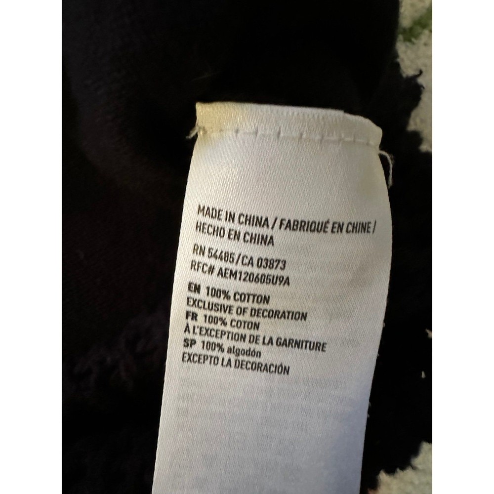 American Eagle Knitted Crop Top Black Embroidered Flowers Y2K Festival Summer - Picture 7 of 7